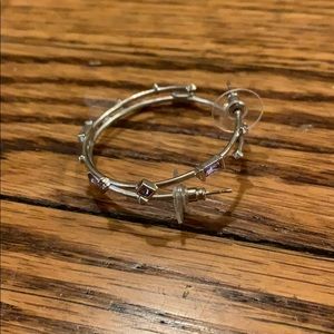 Kendra Scott Hoop Earrings - Light purple stone